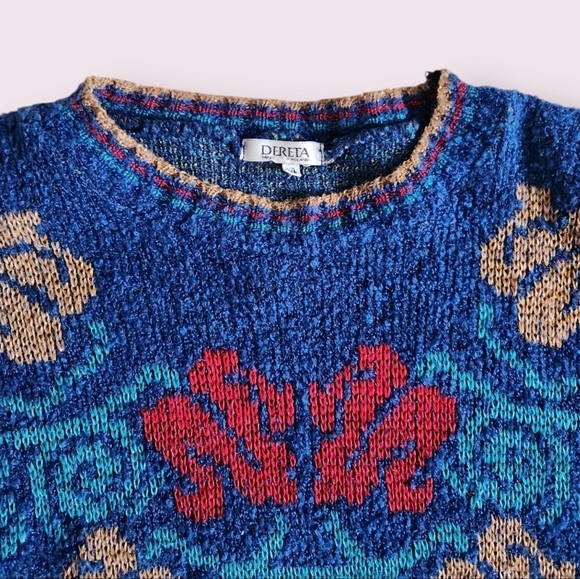 Vintage Eclectic Made in England Knit Sweater - Picture 2 of 7